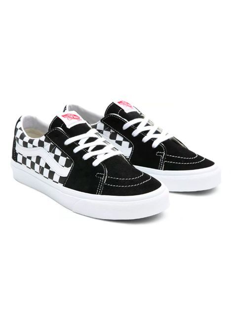 Zapatilla Urbana Black Checker Sk8-Low Canvas Hombre-3