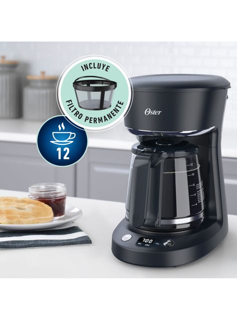 Cafetera de Filtro Programable de 12 Tazas Negra-4