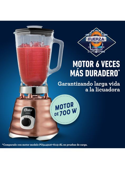 Licuadora Clásica Cobre Perilla Ergonómica 3 Velocidades-2