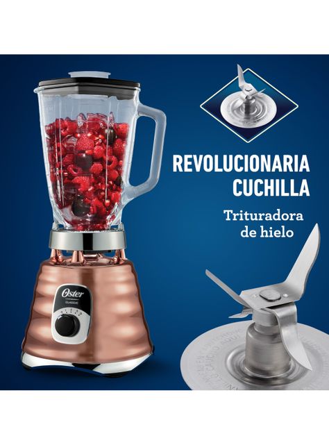Licuadora Clásica Cobre Perilla Ergonómica 3 Velocidades-5
