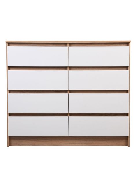 Cómoda Austria 8 Cajones Olmo-Blanco-0