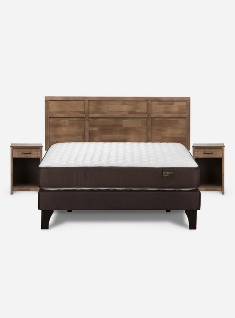 Cama Ergo T 2 Plazas Base Normal Robin Tostado-1