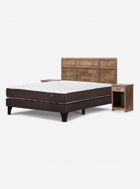 Cama Ergo T 2 Plazas Base Normal Robin Tostado-0
