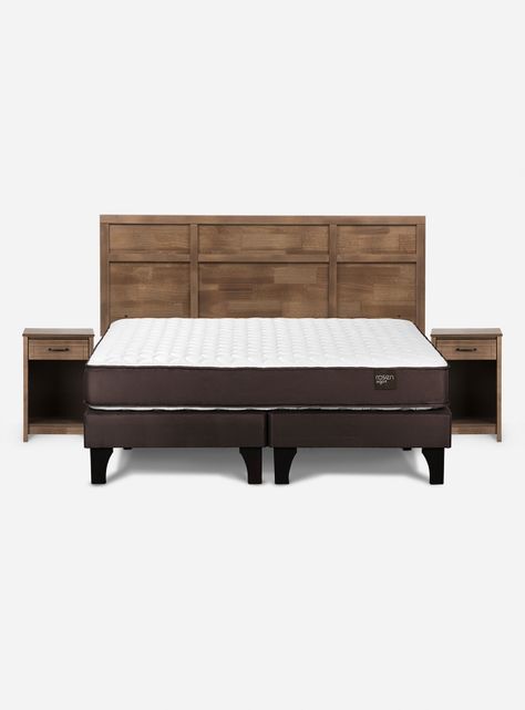 Cama Ergo T 2 Plazas Base Dividida Robin Tostado-1