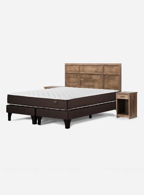Cama Ergo T 2 Plazas Base Dividida Robin Tostado-0