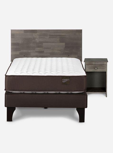 Cama Ergo T 1.5 Plazas Tabor Grafito-1