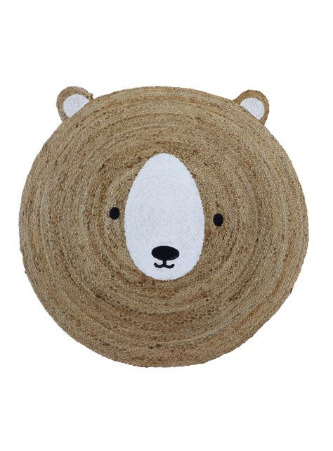 Alfombra Infantil Yute Oso 120 cm-0
