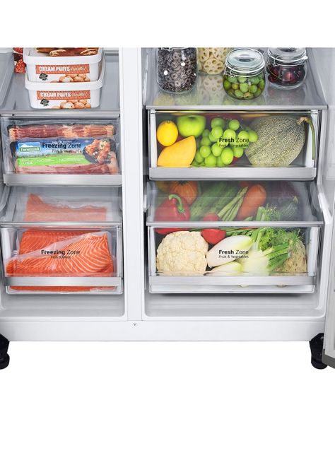 Refrigerador Side by Side No Frost 570 Litros LS66SXSC Instaview-7