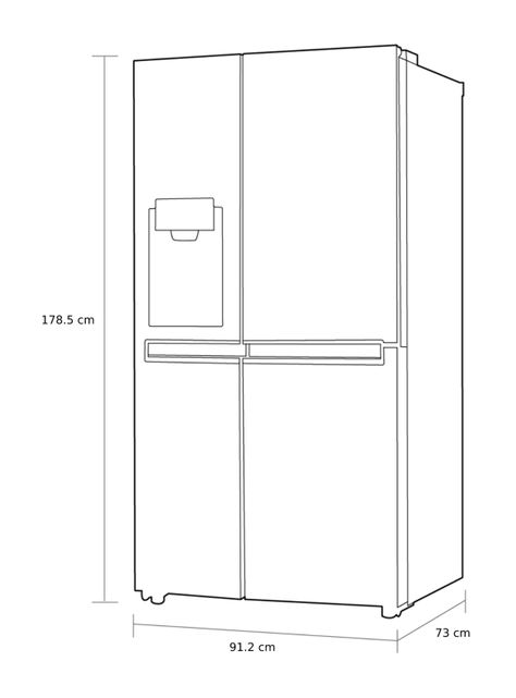 Refrigerador Side by Side No Frost 570 Litros LS66SXSC Instaview-1