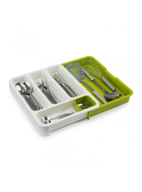 Organizador Cubiertos Extensible Verde-0
