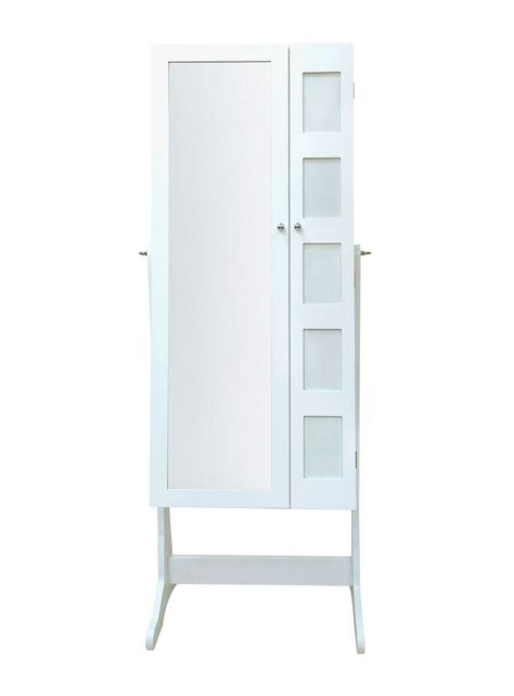 Espejo Joyero Doble Puerta Blanco 154 cm-0
