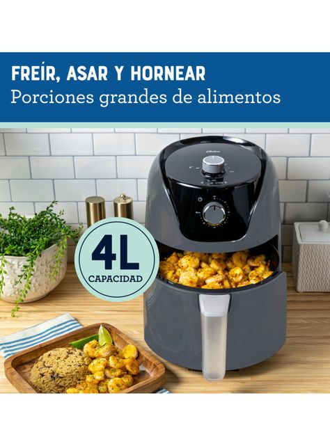 Freidora de Aire Digital 4L DiamondForce CKSTAF40MDF Negro-3