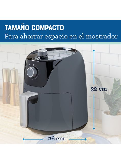 Freidora de Aire Digital 4L DiamondForce CKSTAF40MDF Negro-2