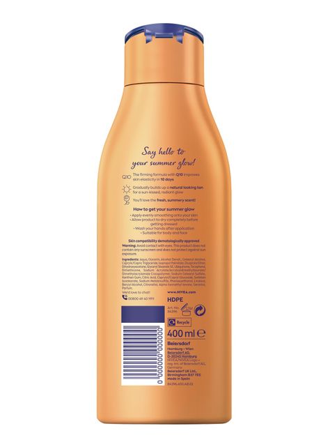 Loción Corporal Nivea Q10 Reafirmante + Autobronceante 400ml-1