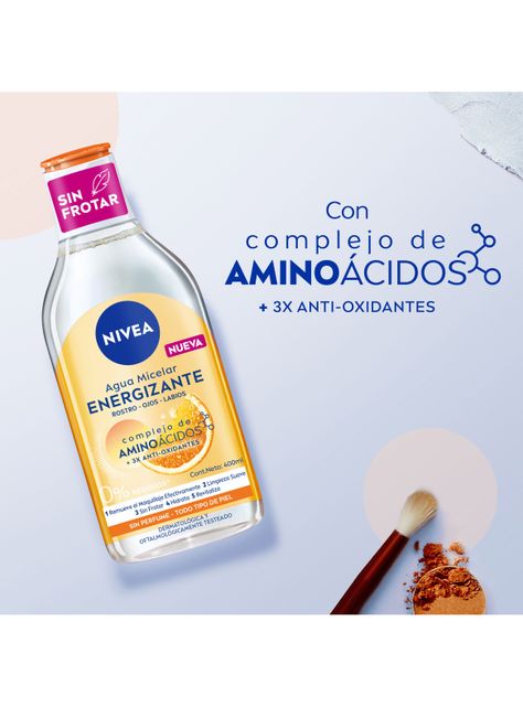 Desmaquillante Agua Micelar Energy 400ml Nivea-3