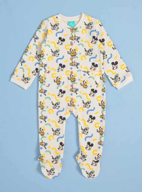 Osito de Mickey con Botones de Madera-0