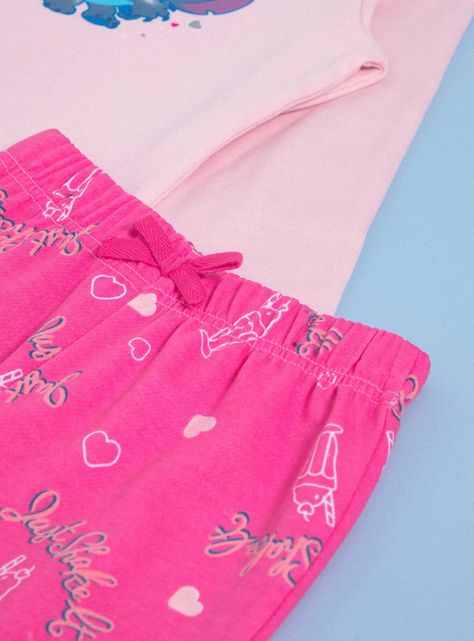 Pijama Disney Stitch y Angel, Detalles en Folia-2