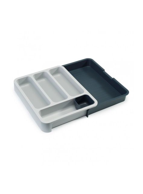 Organizador Cubiertos Extensible Gris-1