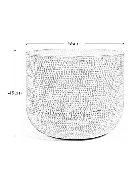 Mesa Lateral Martillo Brass 55 cm-2