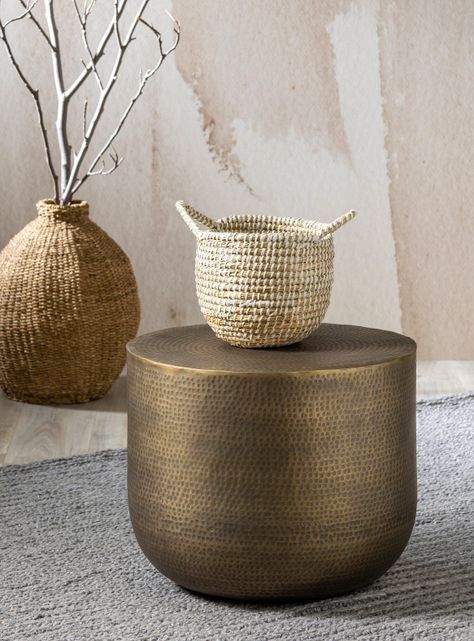 Mesa Lateral Martillo Brass 55 cm-0