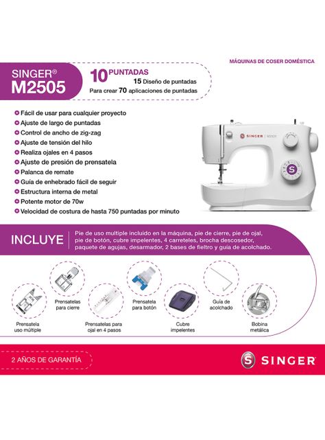 Máquina de Coser Singer M2505-8