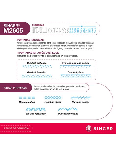 Máquina de Coser Singer M2605-9