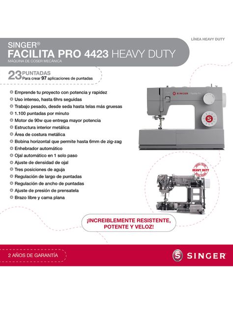 Máquina de Coser 4423 Facilita Pro-9