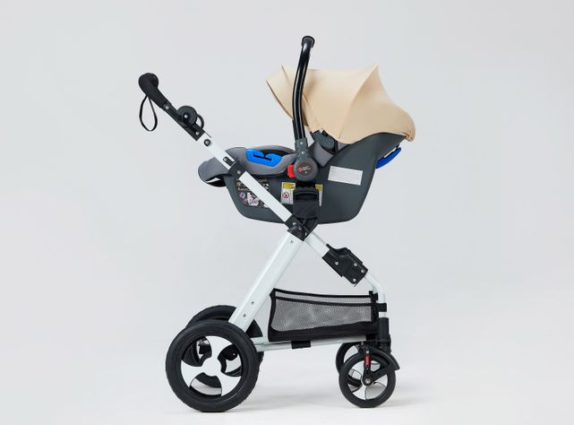 Coche Cuna Travel System Beige Kidscool-3