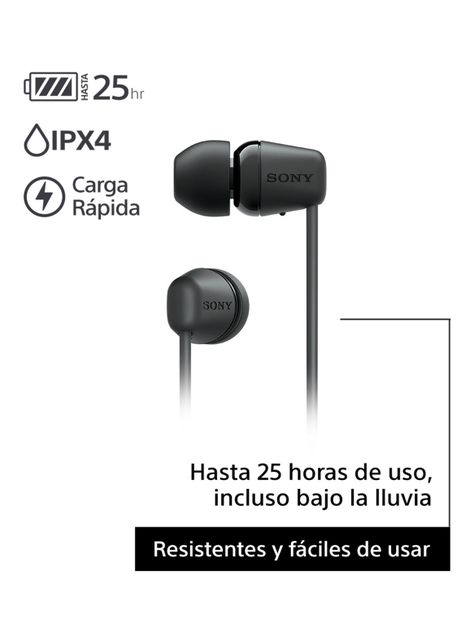Audífonos Internos Inalámbricos WI-C100 Negro-2