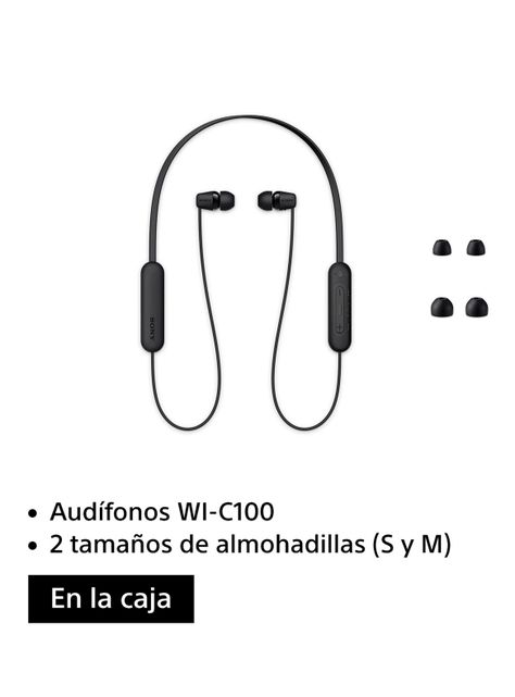 Audífonos Internos Inalámbricos WI-C100 Negro-4