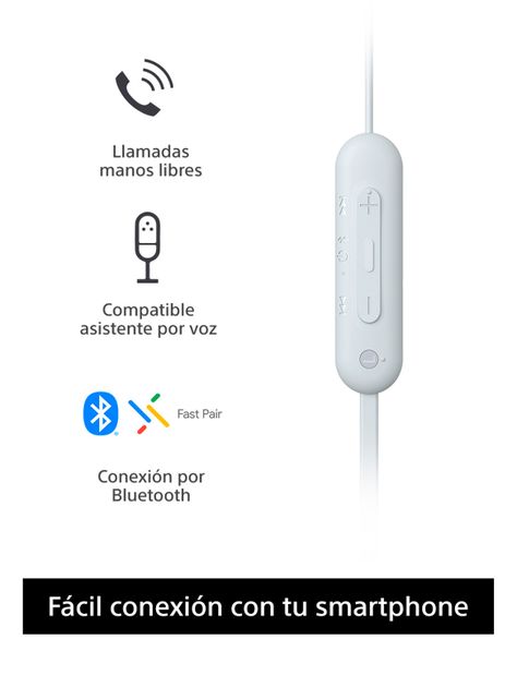 Audífonos Internos Inalámbricos WI-C100 Blanco-1