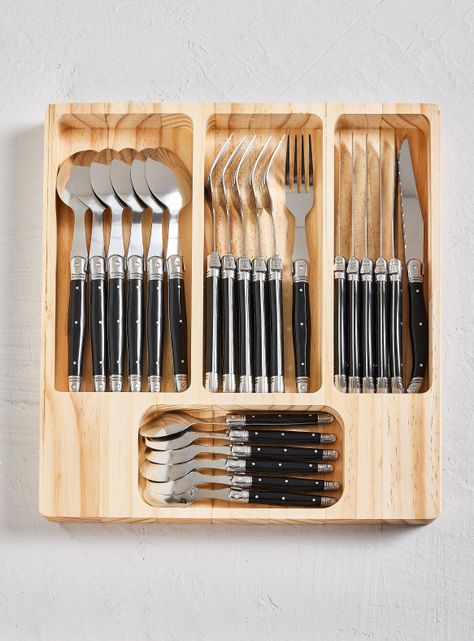 Set Cubiertos Black 24 Piezas-2