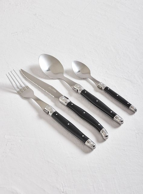 Set Cubiertos Black 24 Piezas-0