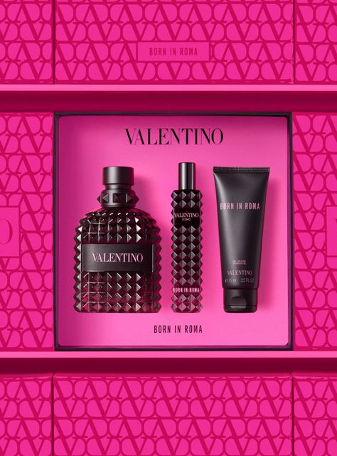 Set Perfume Born In Roma Uomo EDT Hombre 100ml + 15ml + Gel de Ducha 75ml Valentino-2