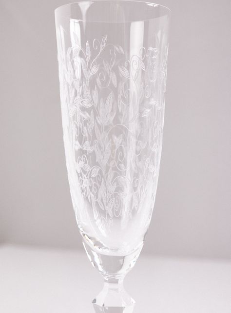 Set 6 Copas Cristal Tallado Elizabeth Champaña 200 ml-2