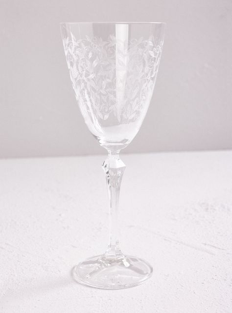 Set 6 Copas Cristal Tallado Elizabeth Tinto 350 ml-1