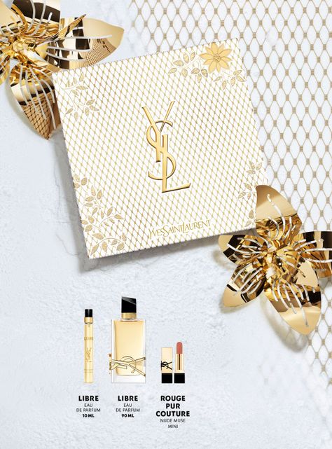 Set Perfume Libre EDP Mujer 90ml + 10ml + Mini Labial Rouge Pur Couture NM Yves Saint Laurent-3