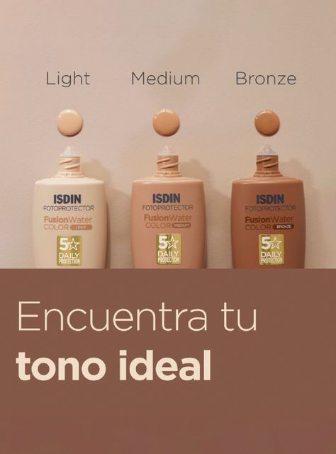 Bloqueador Solar ISDIN Fusion Water Color Bronze SPF 50-4