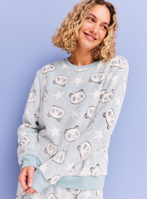 Pijama Largo Coral Embosse-2