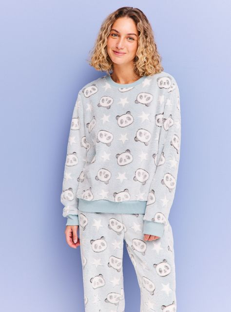 Pijama Largo Coral Embosse-0
