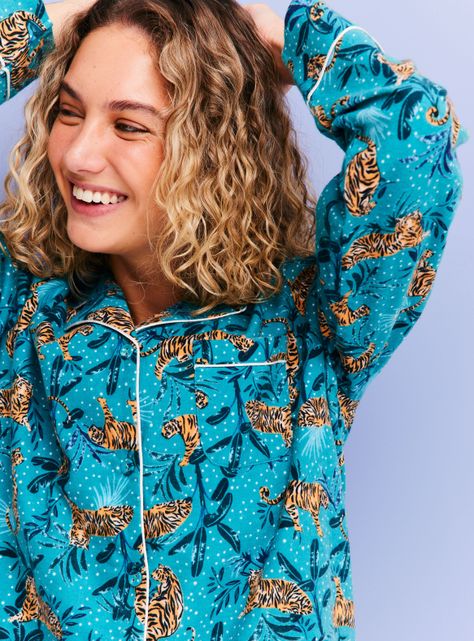 Pijama Camisero Franela Full Print-4
