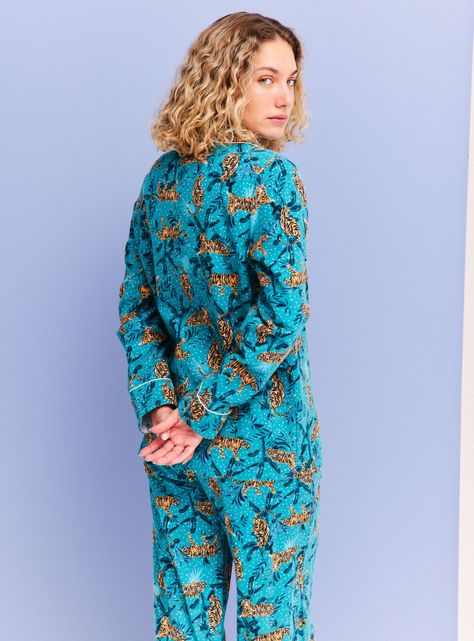 Pijama Camisero Franela Full Print-3