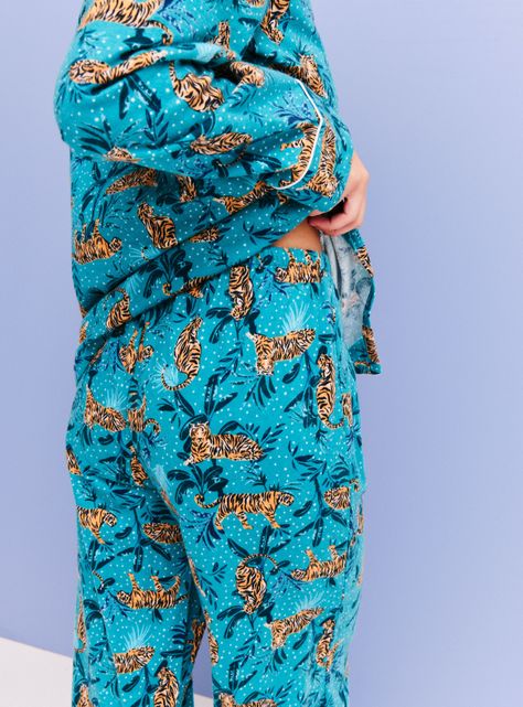 Pijama Camisero Franela Full Print-5