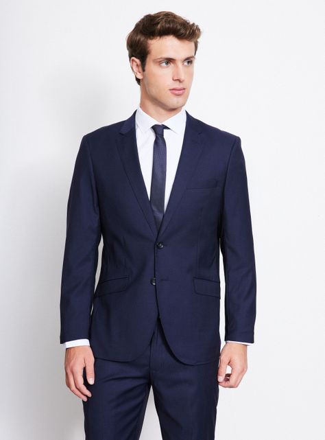 Traje Recto Slim Fit Texturizado-0