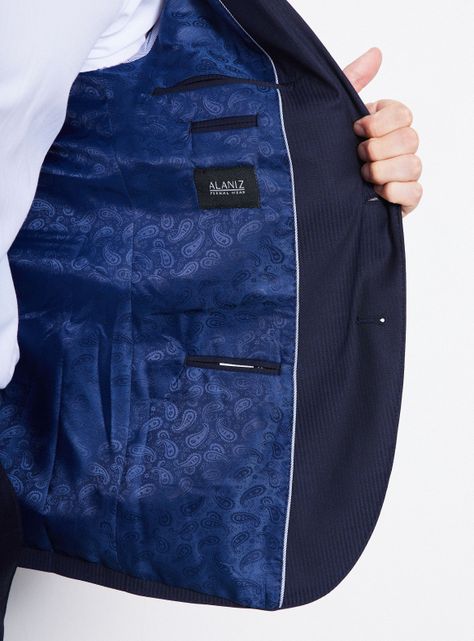 Traje Recto Slim Fit Texturizado-3