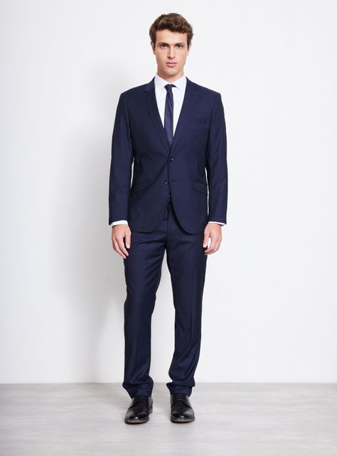 Traje Recto Slim Fit Texturizado-4
