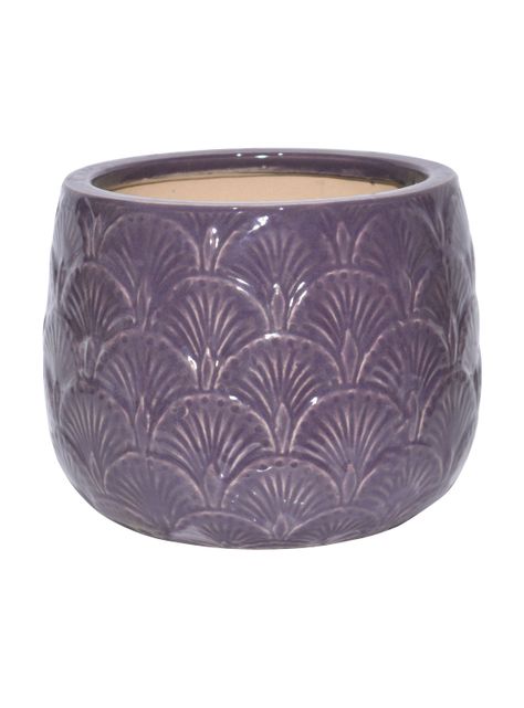 Macetero Morado 22 cm-0