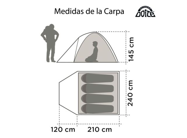 Carpa Doite 4 Personas Pro Hi Camper sl 4-2