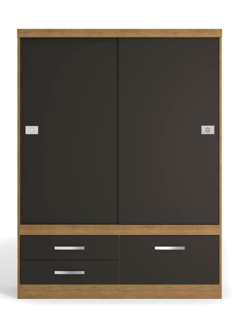 Clóset S582 2 Puertas Correderas 3 Cajones-3
