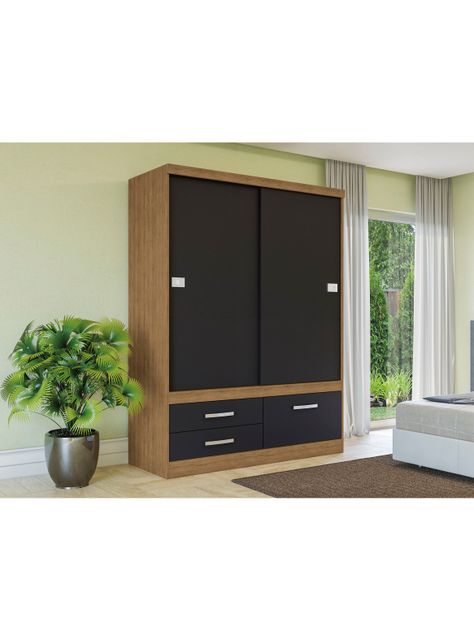Clóset S582 2 Puertas Correderas 3 Cajones-5